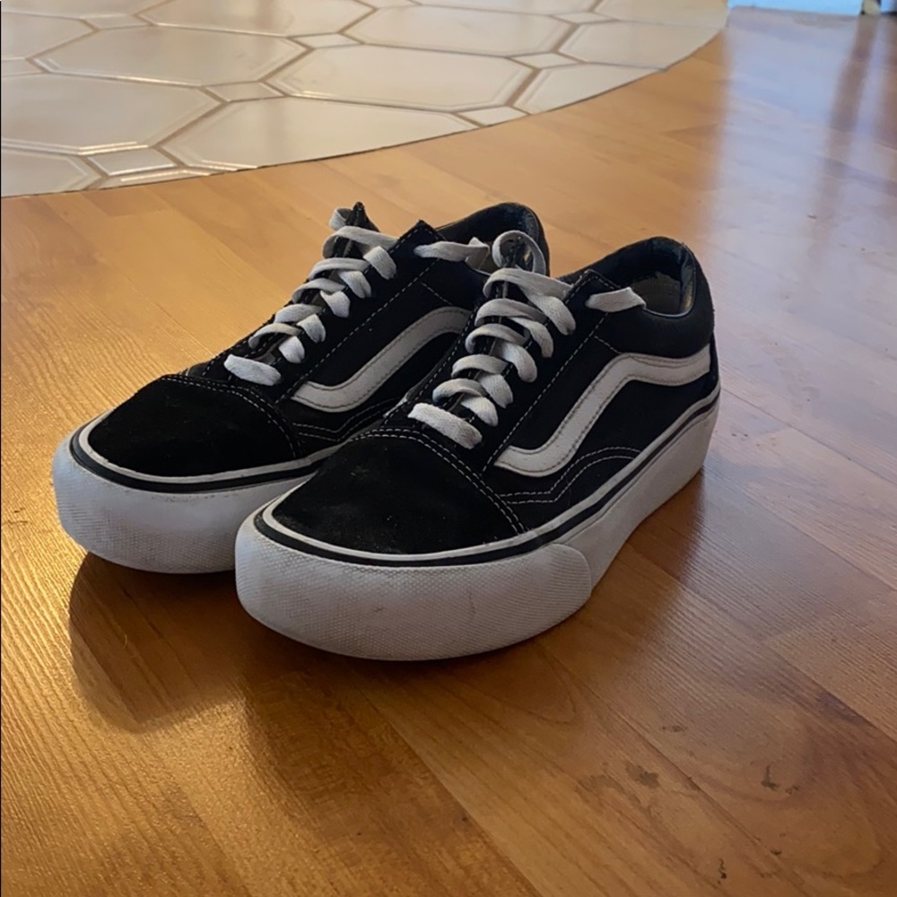 Black Platform Old Skool Vans